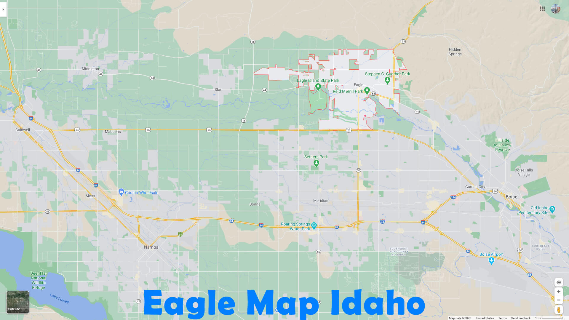 Eagle Map Idaho